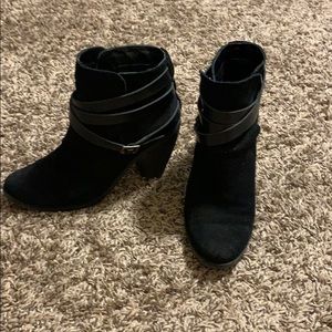 Black strappy Ankle Boot